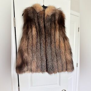 Real fox fur vest.